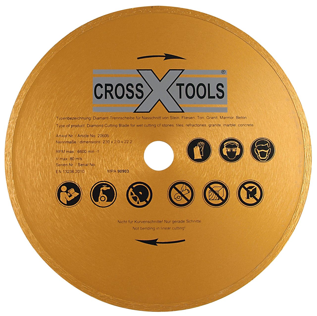 Cross Tools Diamantscheibe 230 x 25,4 mm