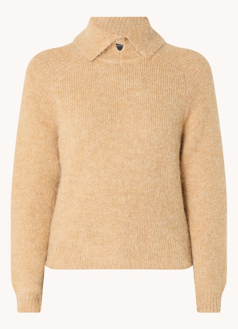Pulover cu guler gros din amestec de lână alpaca de la Josephine & Co Alec