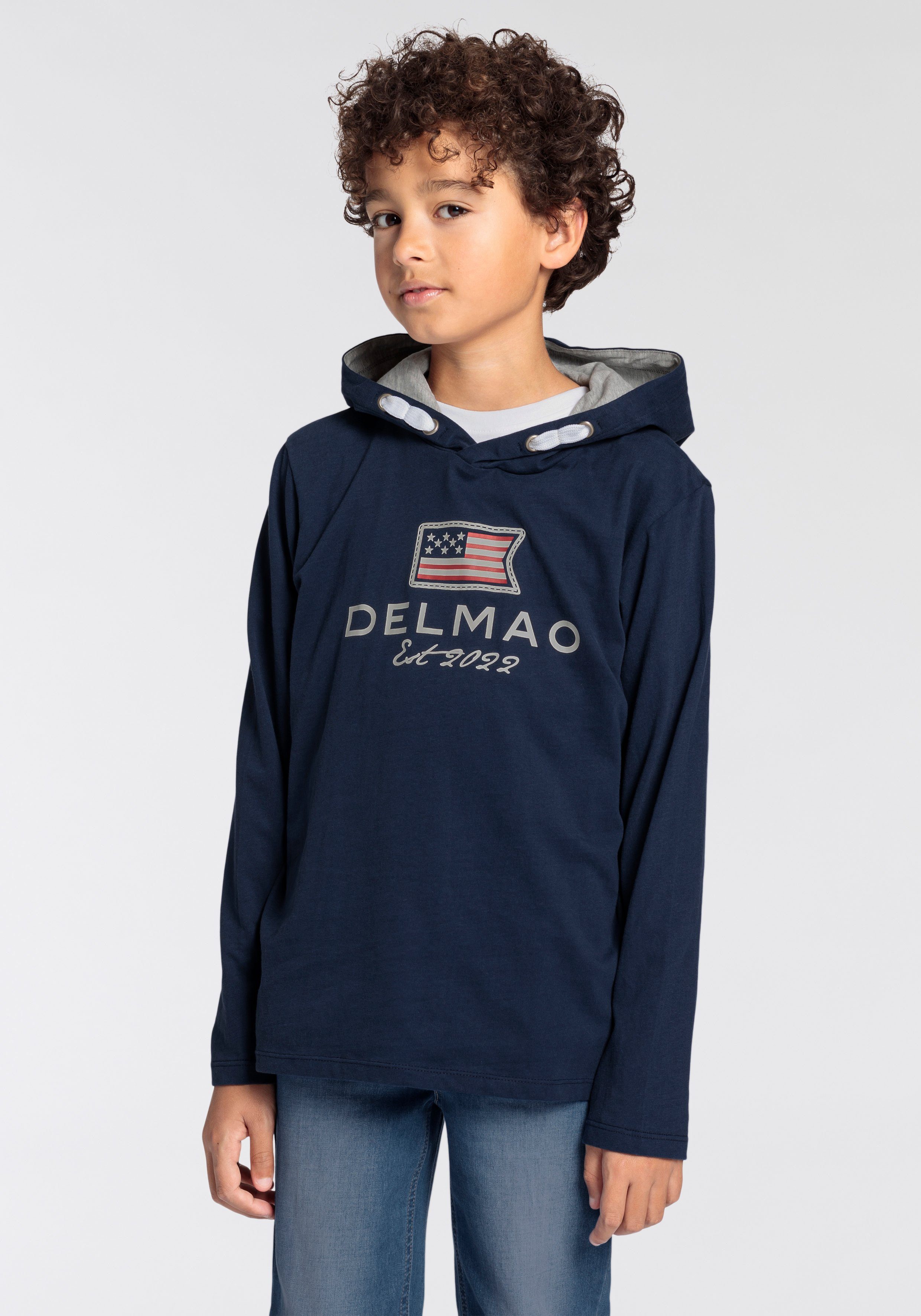 DELMAO Kapuzenshirt für Jungen, mit gefütterter Kapuze. NEUE MARKE