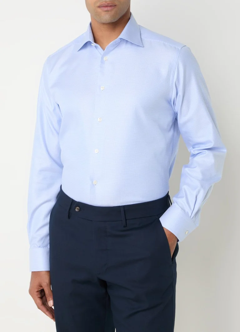 Camicia Eton a micro-motivo dal taglio classico