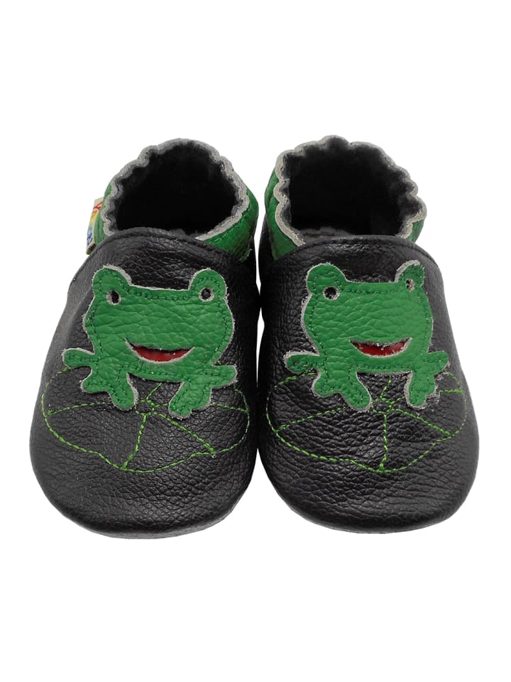 Yalion Leder-Krabbelschuhe 