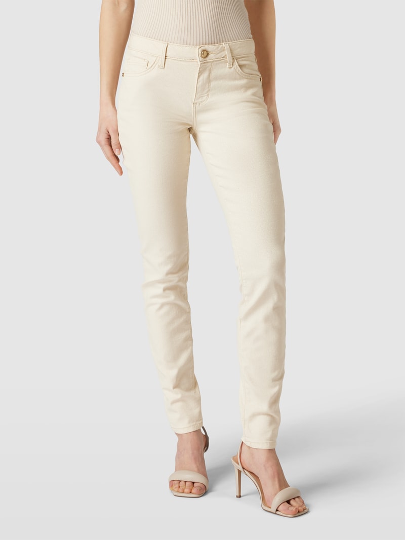 Jeans im 5-Pocket-Design Modell 'ANNETTE' in ecru