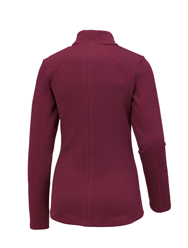 e.s. Funktions Sweatjacke melange, Damen