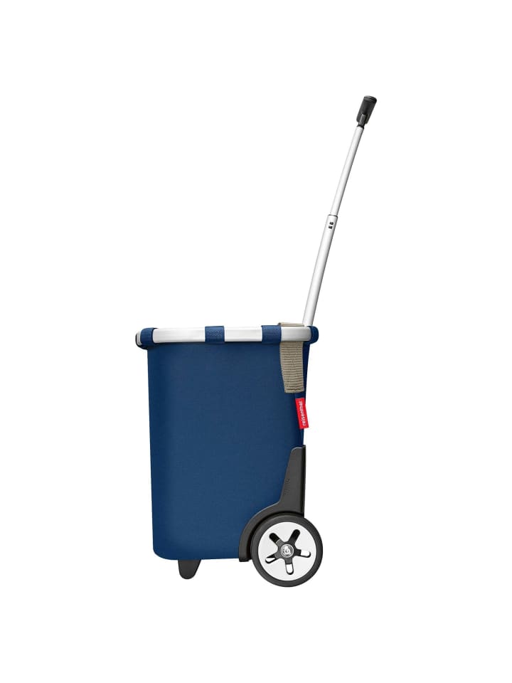 Reisenthel carrycruiser - Einkaufstrolley 47.5 cm (frame raffia black) in dark blue günstig kaufen onesize