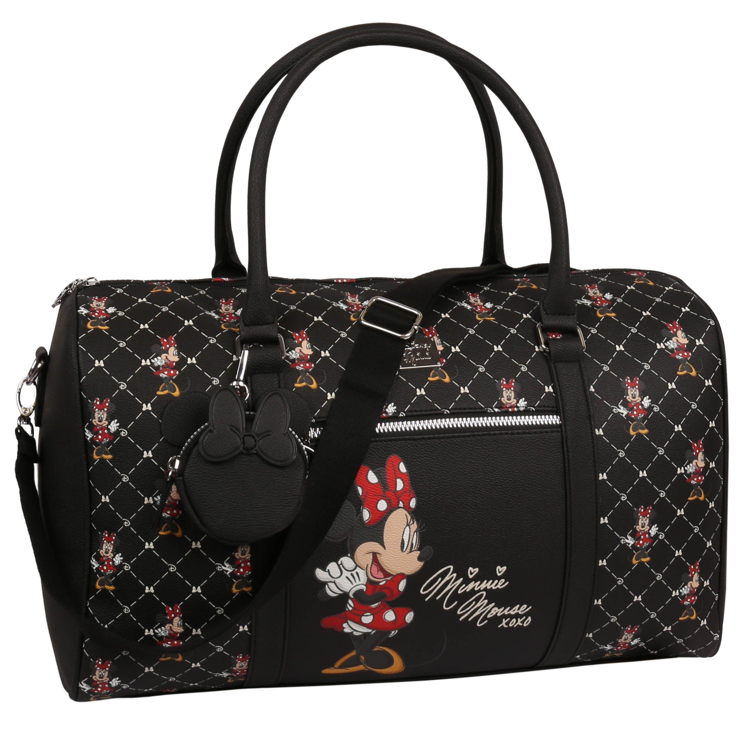 Sarcia.eu Reisetasche Minnie Mouse  schwarze Reisetasche 45x28x19cm