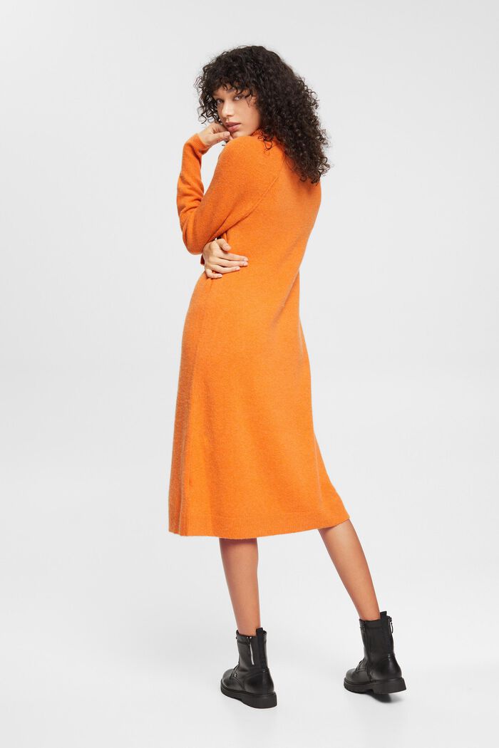 Turtleneck-Kleid aus Wollmix