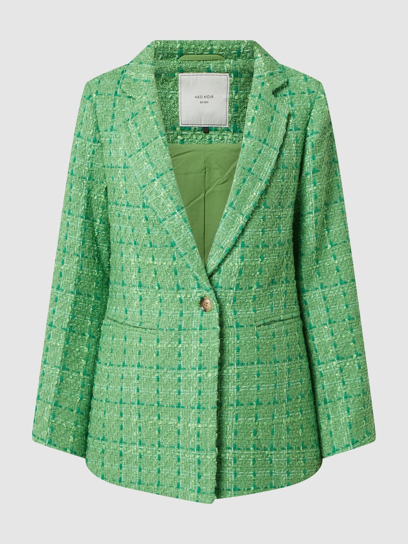 Blazer aus Bouclé in grün