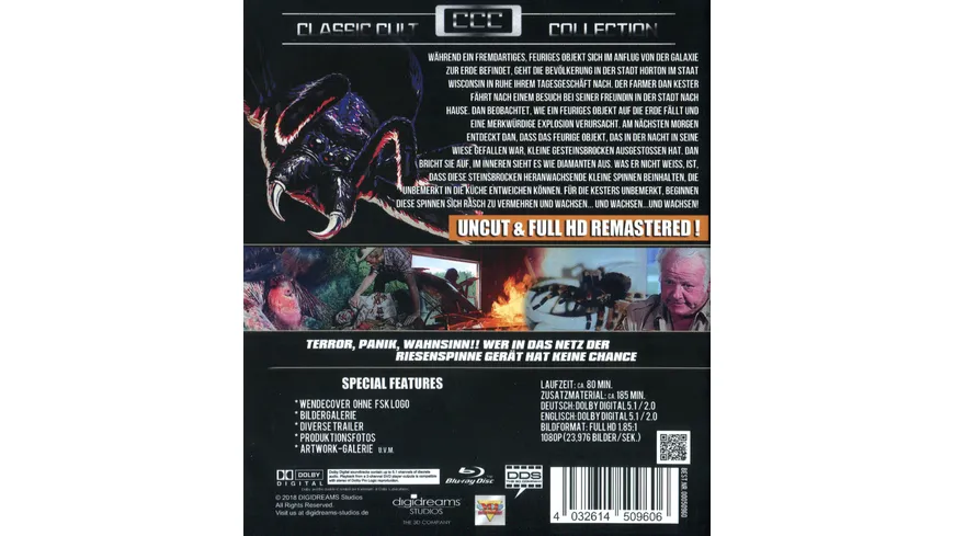 Angriff der Riesenspinne - Classic Cult Collection - Uncut  (HD Remastered)