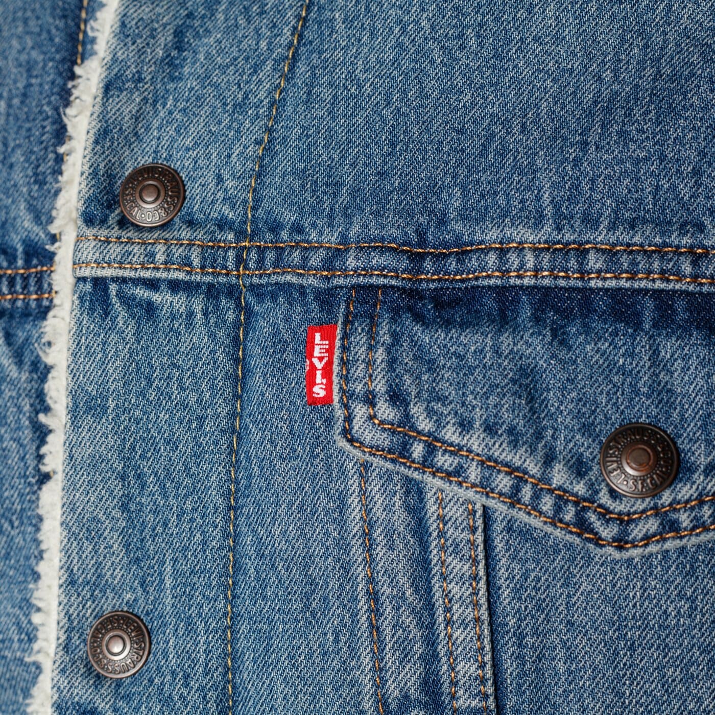 LEVI'S JACKE TYPE 3 SHERPA TRUCKER Blau