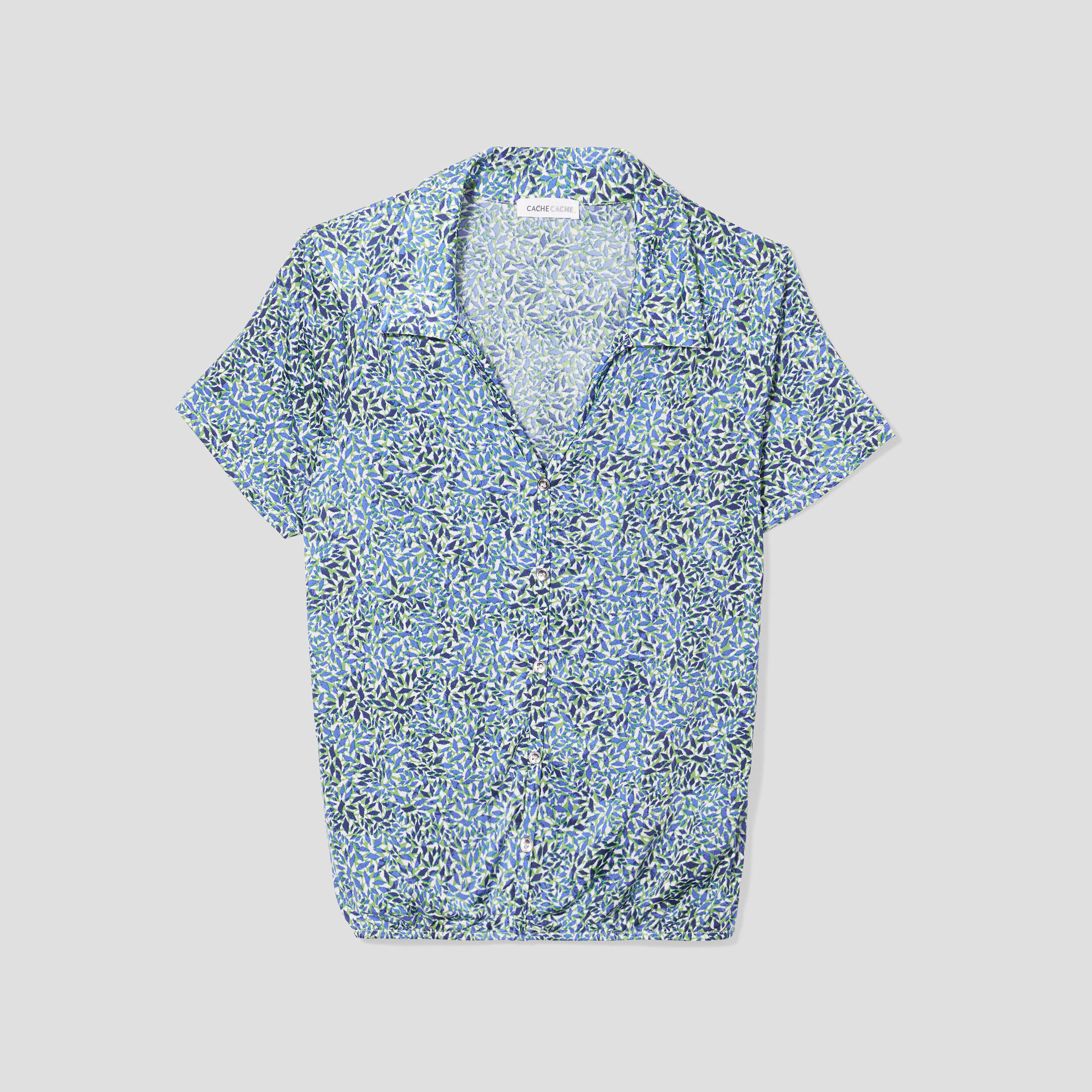 Blouse manches courtes ecru femme | Cache Cache