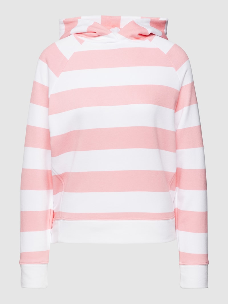 Hoodie mit Streifenmuster in pink