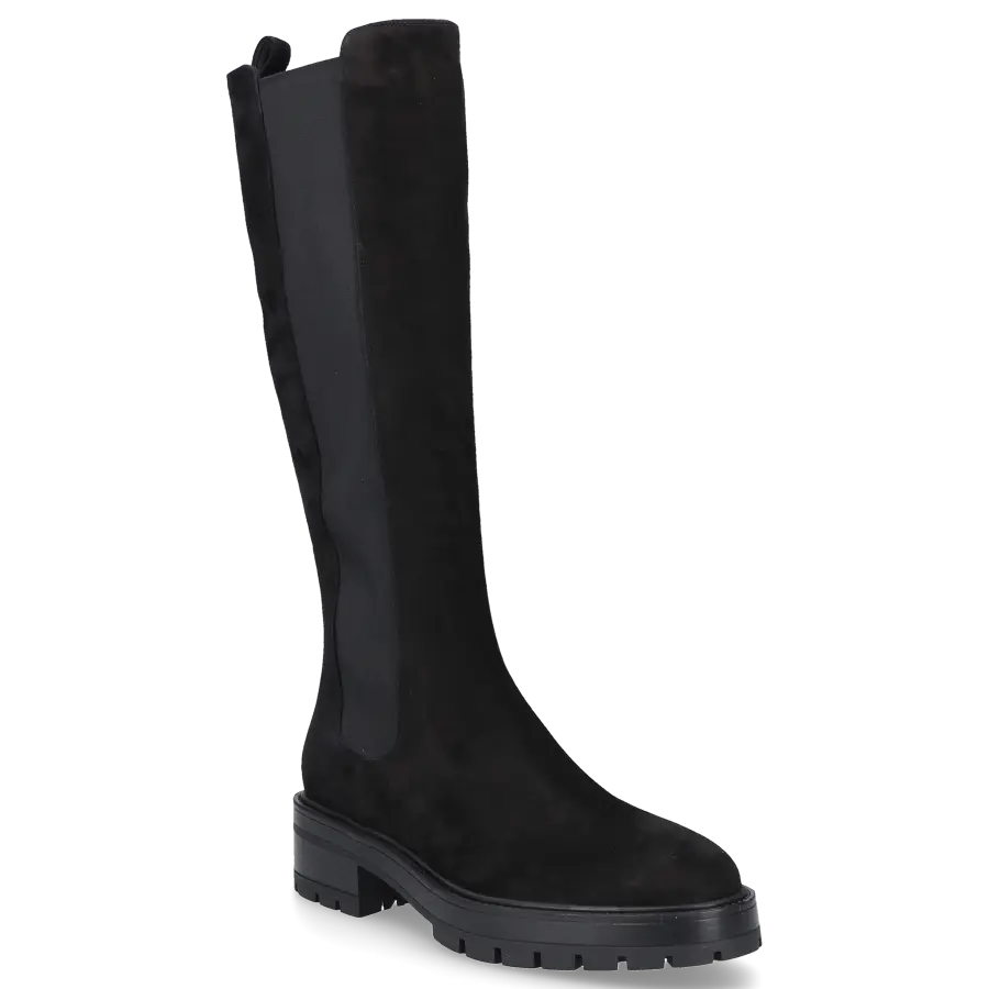 Aquazzura - Stiefel CROSBY Veloursleder - schwarz