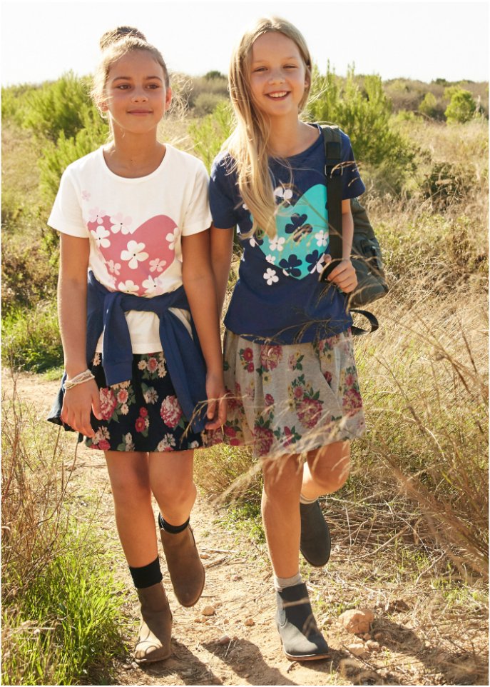 Mädchen T-Shirt (2er Pack) aus Bio-Baumwolle