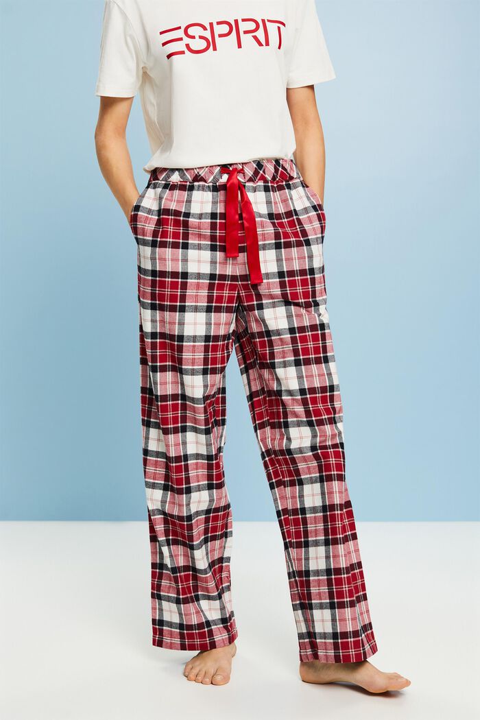 Pyjamahose aus kariertem Flanell