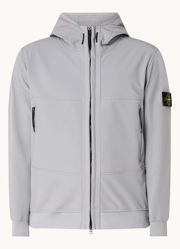 Μπουφάν Stone Island 8115Q softshell με τσέπες με φερμουάρ και λογότυπο