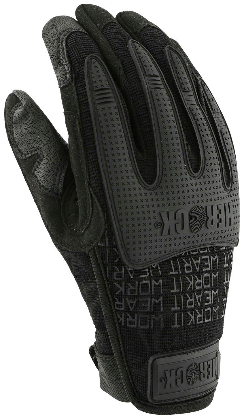 Herock Montage-Handschuhe Spartan Strapazierfähiger Stretch, Touchscreen-PU an Zeigefinger und Daumen