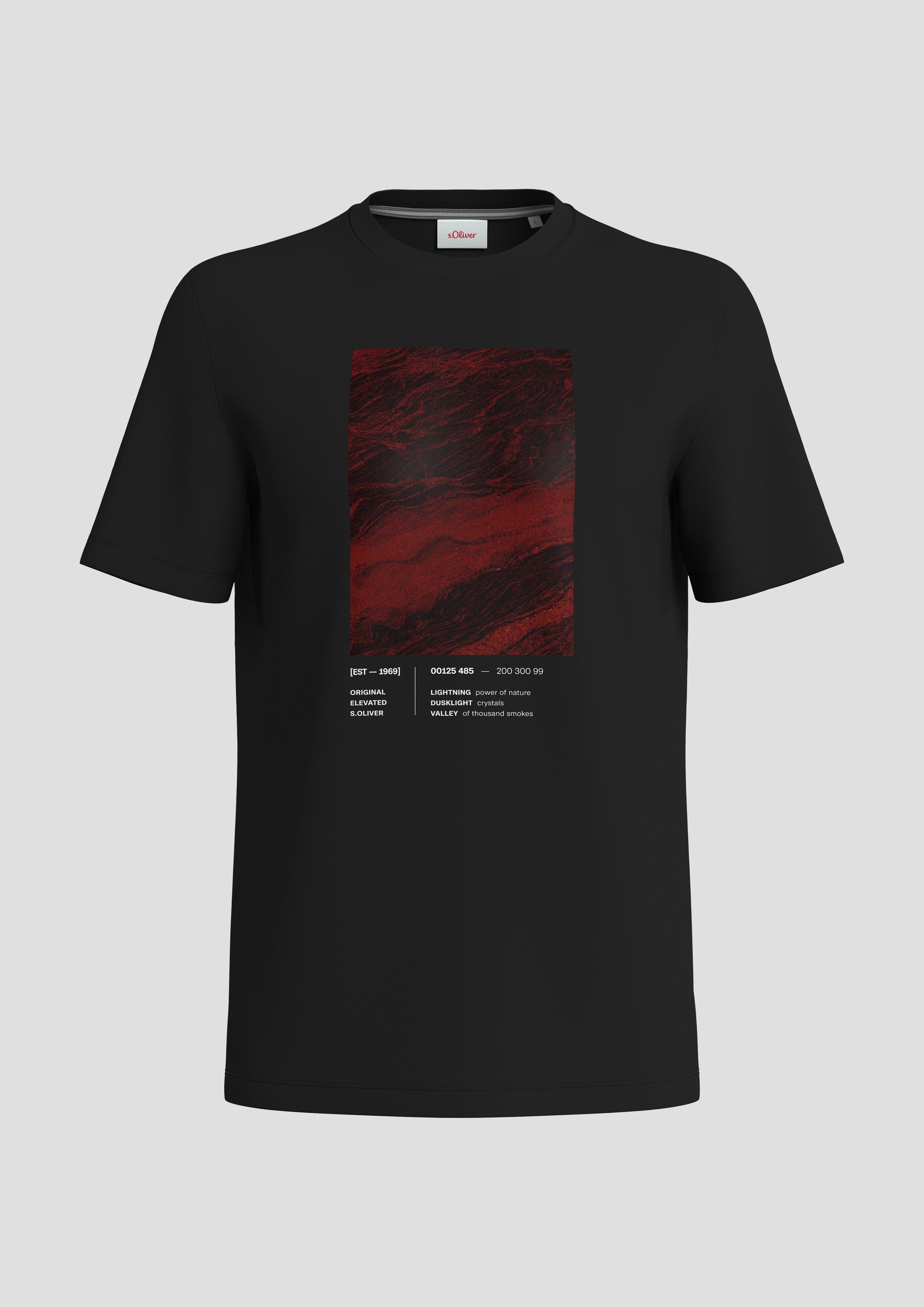 Baumwollshirt mit Frontprint  2138665-99D1