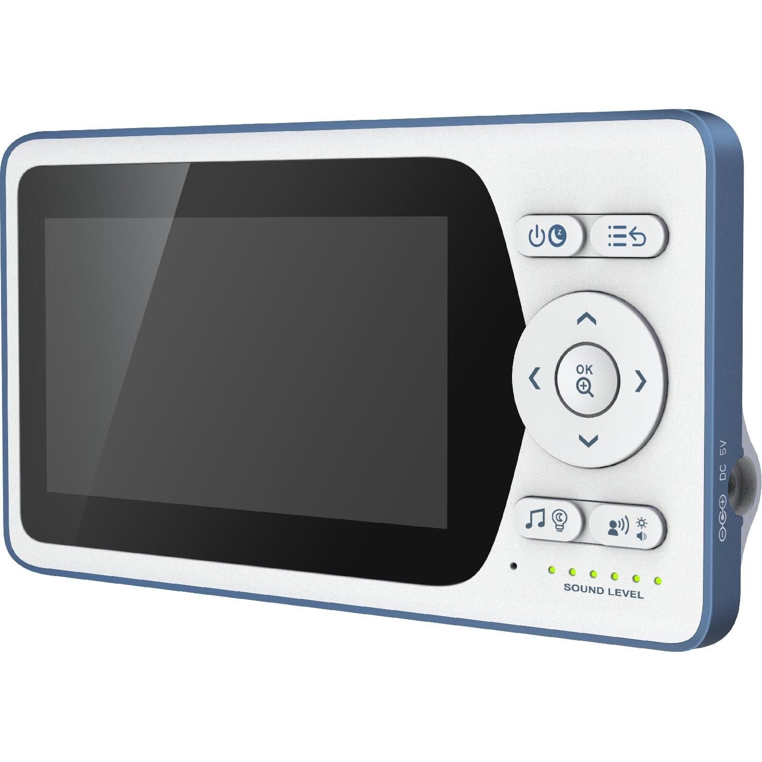 Telefunken Video-Babyphone VM-F400 Video-Babyphone 4.3'' Display Infrarotmodus 640x480px, Starre Kamera