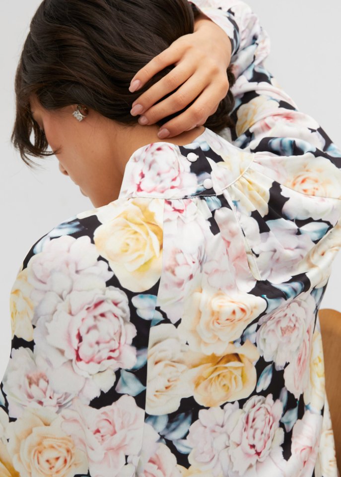Bluse mit Ballonärmeln