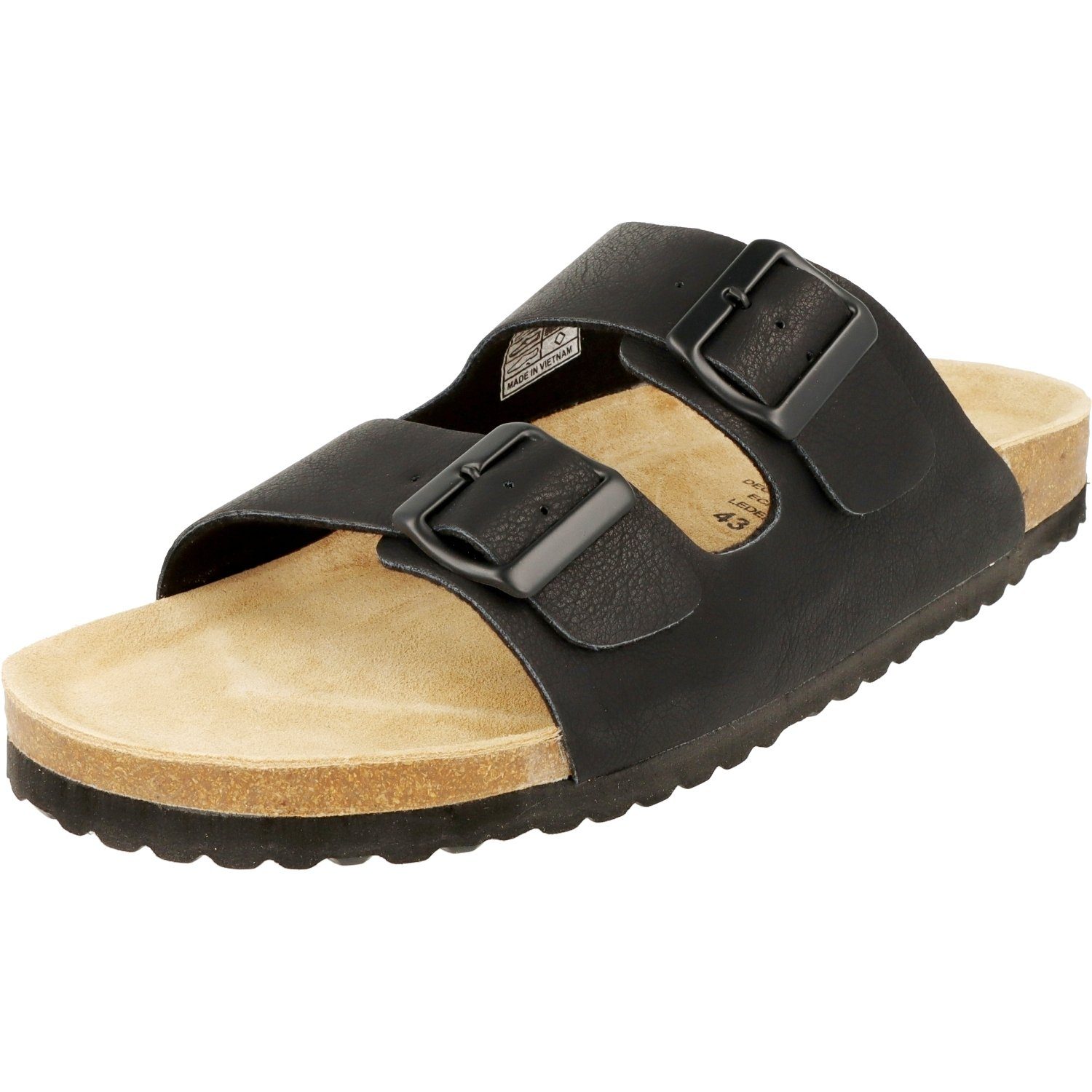 SUPERSOFT Herren 174-108 Komfort Sandalen Lederfußbett Pantolette