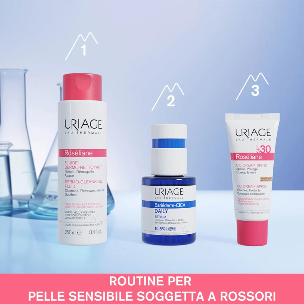 ROSÉLIANE CC-krem SPF30 farget krem mot rødhet - CC-krem