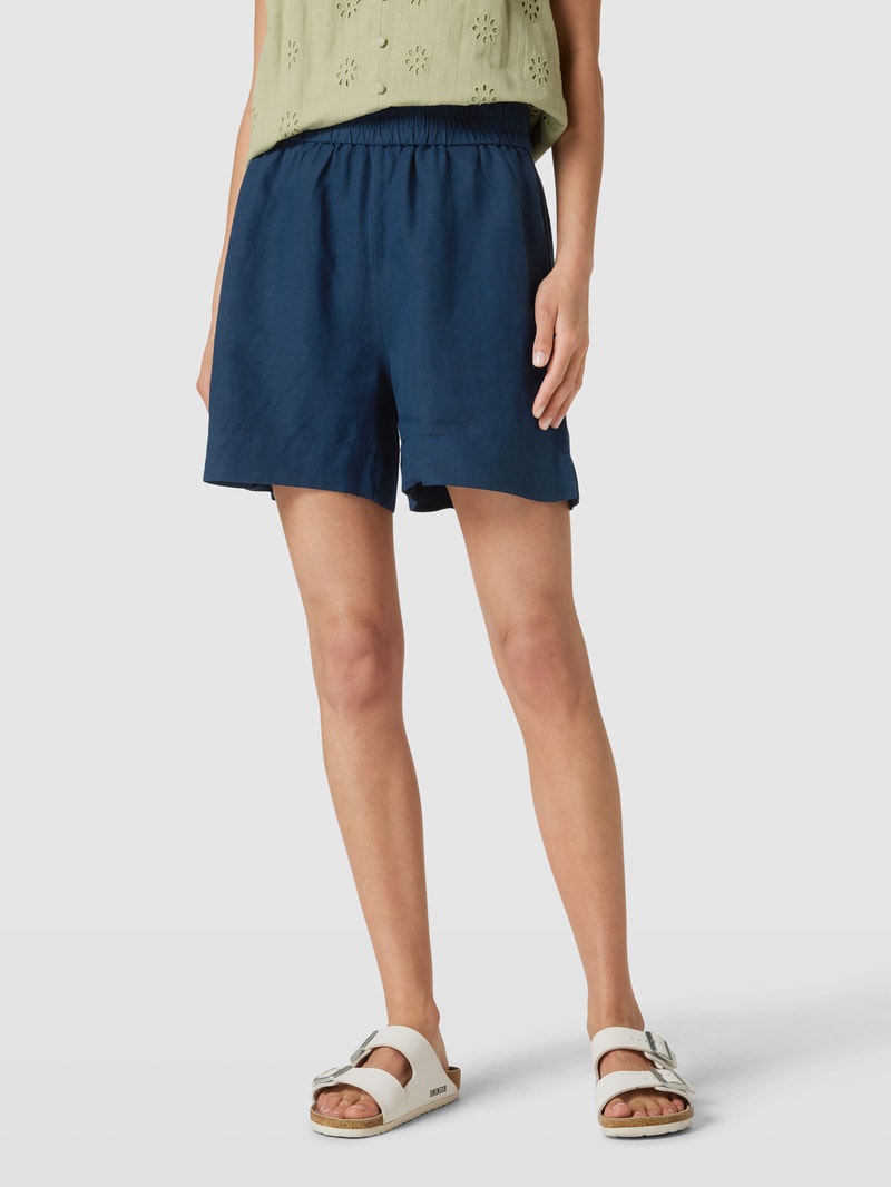 Shorts mit Eingrifftaschen in marineblau