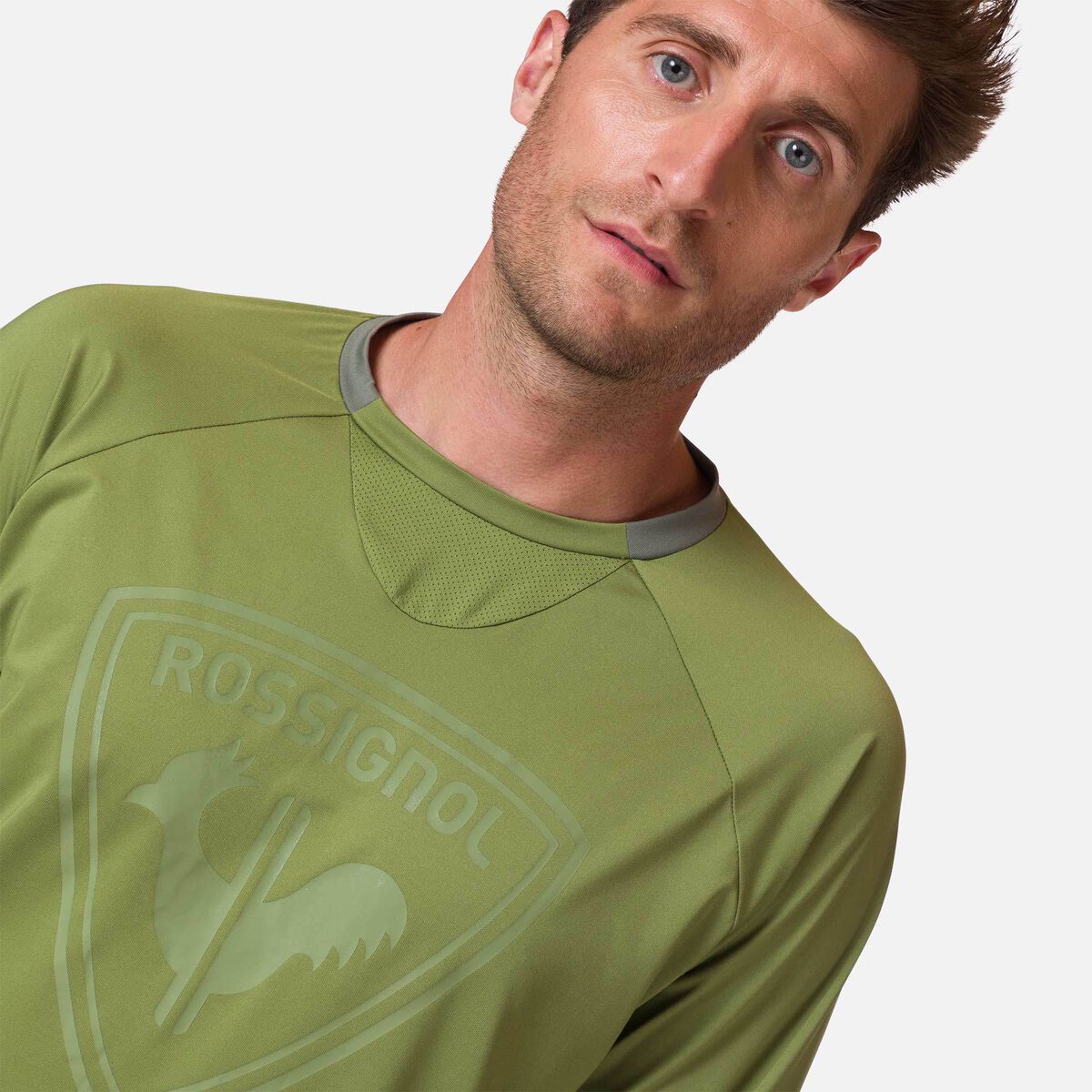 Langarm-Jerseyshirt für Herren Klassische Passform