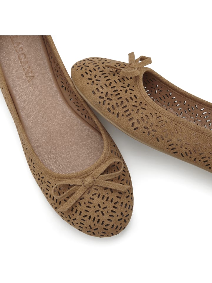 LASCANA Ballerina in camelfarben günstig kaufen