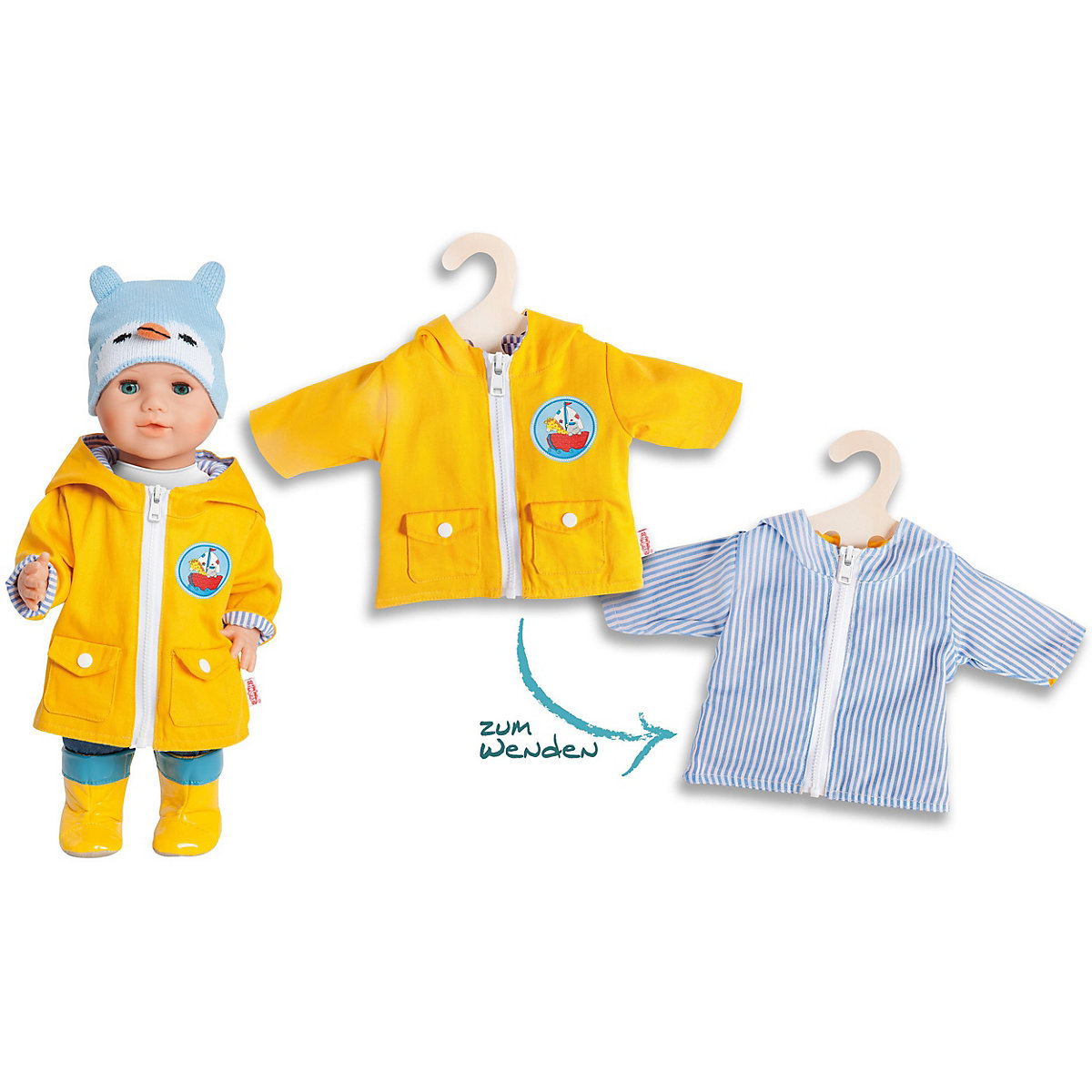 Wende-Anorak Maritim, Gr. 28-35 cm