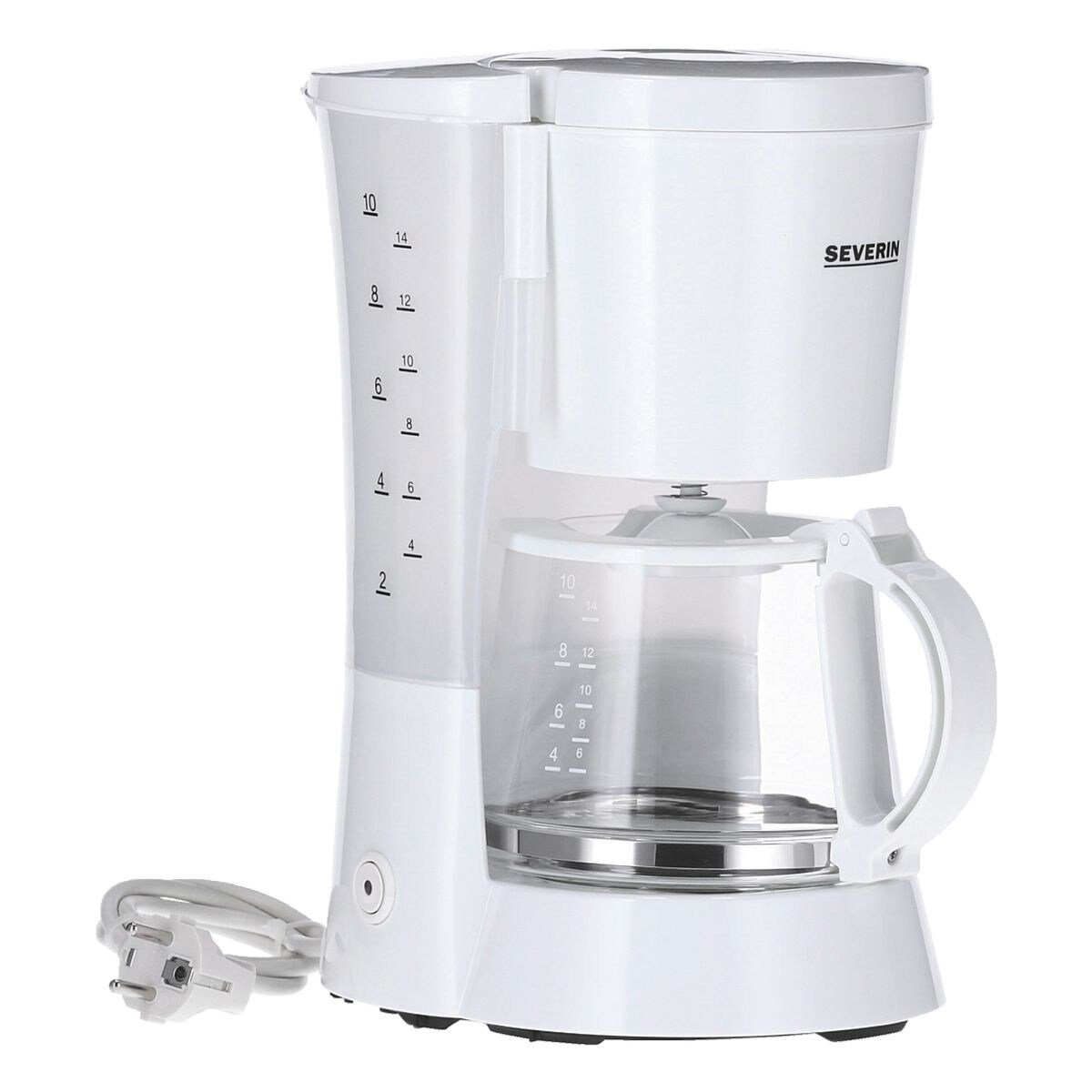 Severin Filterkaffeemaschine KA 4478, 1.4l Kaffeekanne, 1x4, mit Glaskanne, bis 10 Tassen, 800 Watt