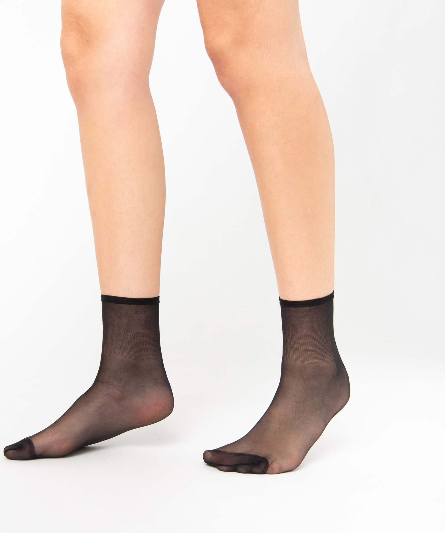 Socquettes femme transparentes (lot de 3) - Dim Beauty Resist noir | GEMO