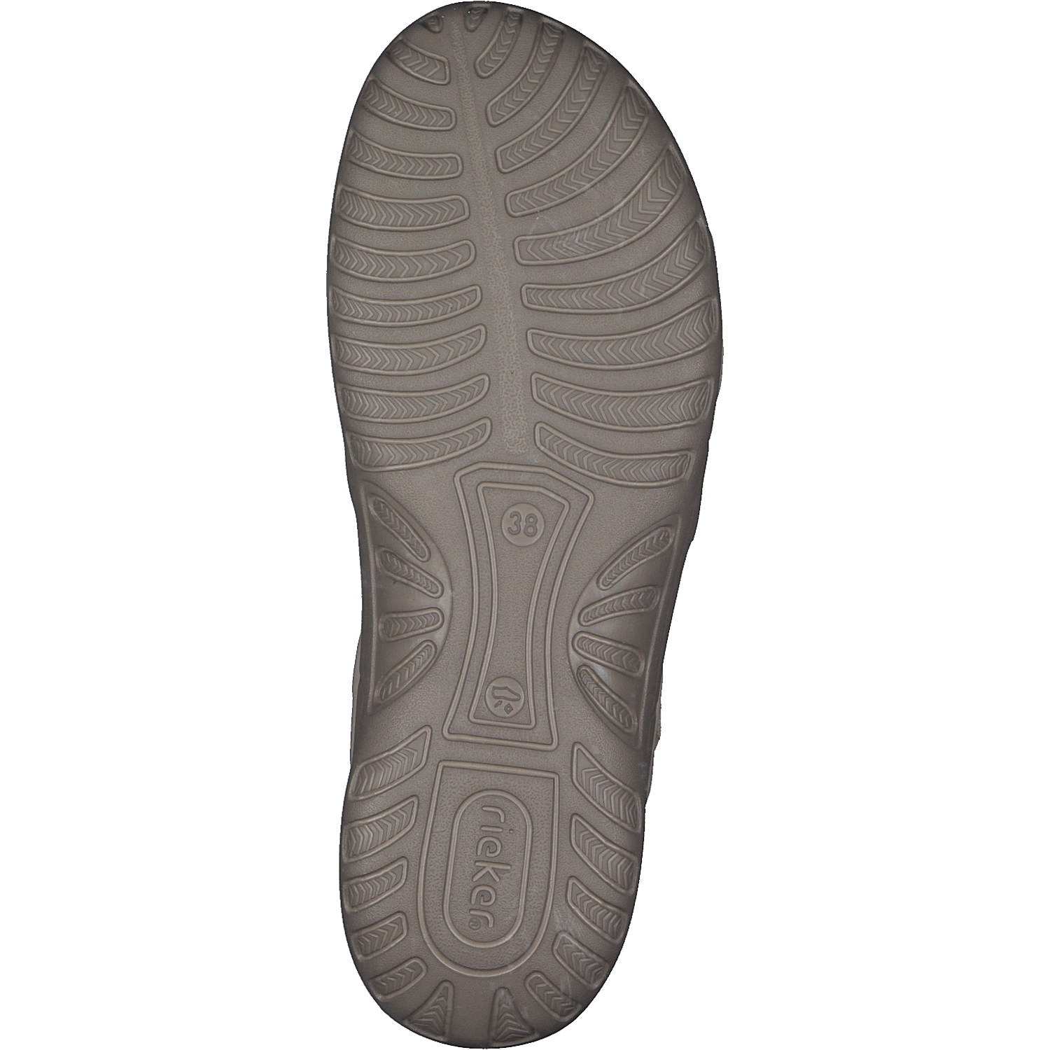 Rieker 64870, Keilsandaletten, Damen, ginger/cliff-weiss