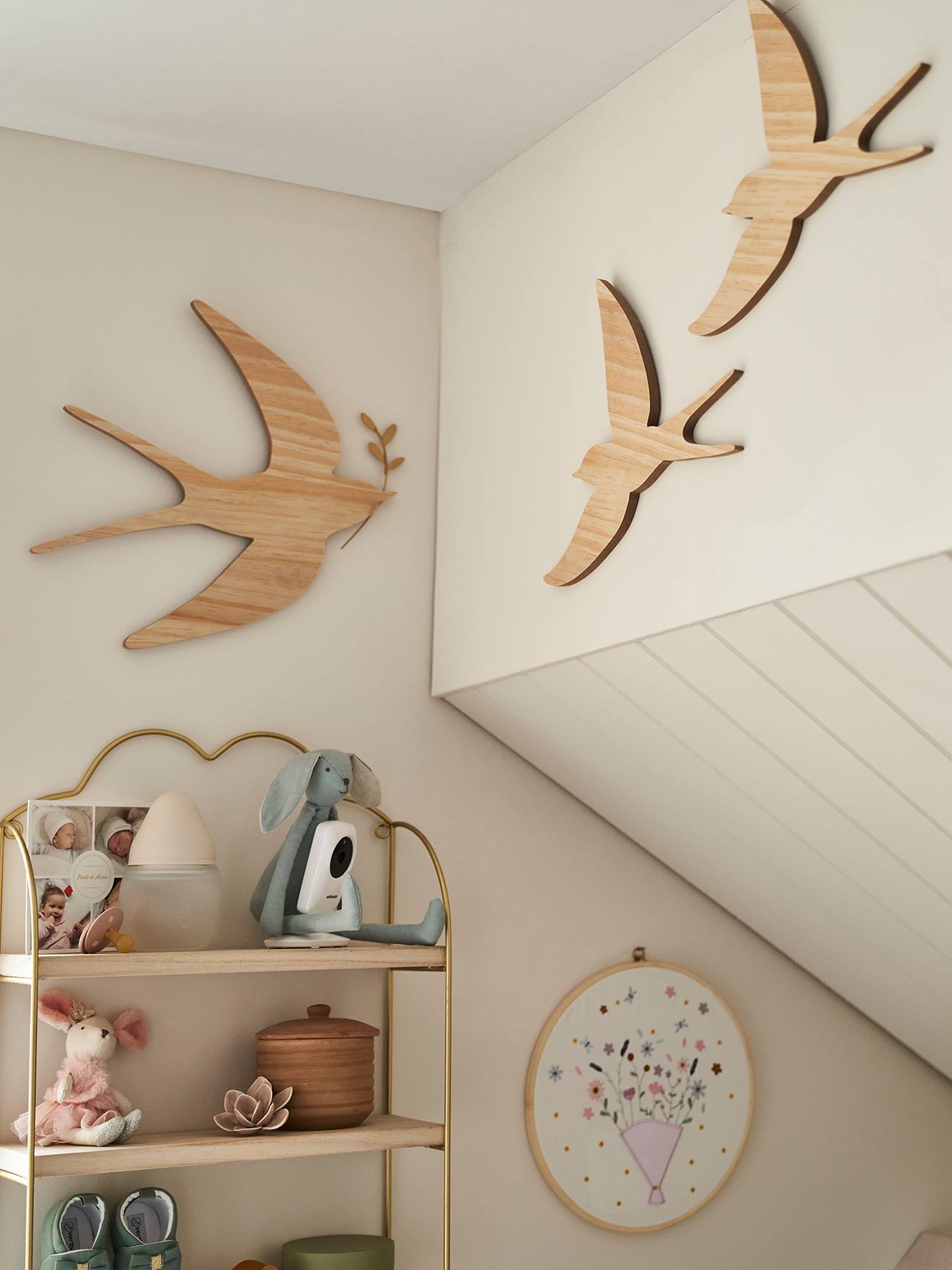 Tambour brodé DOUCE PROVENCE marron