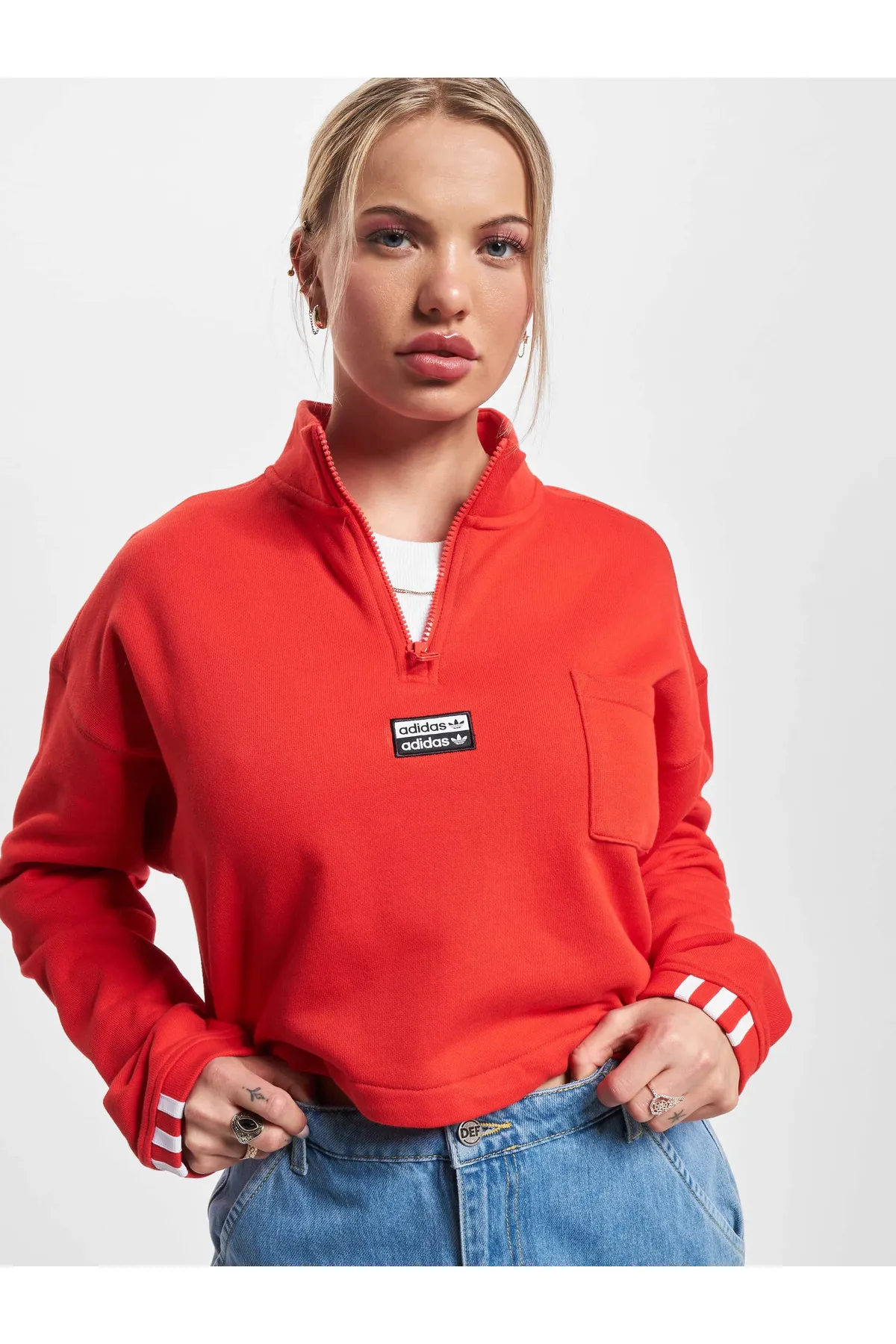 adidas  Damen adidas Cropped Sweat W Hoodie
