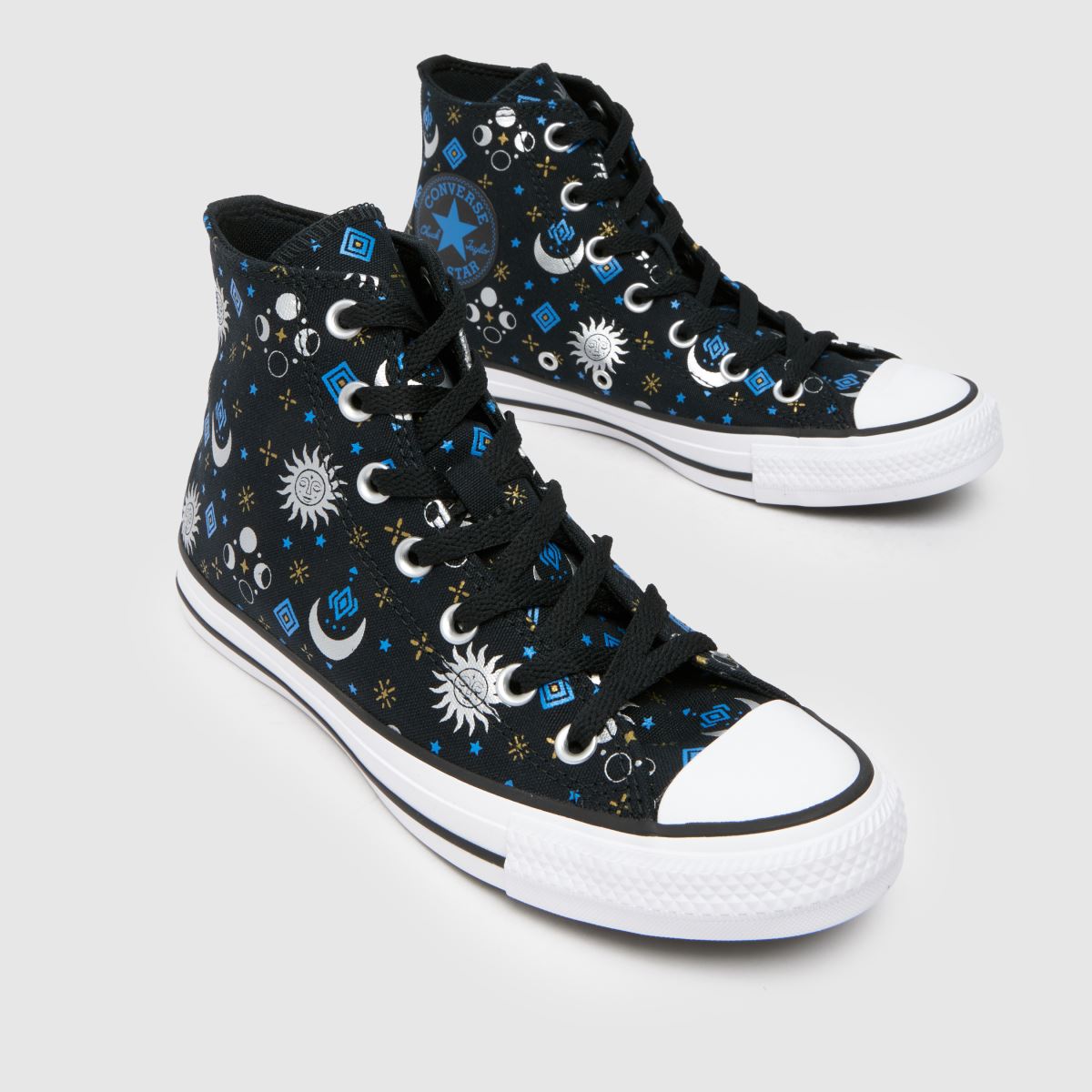 Converse All Star Hi cipők fekete multiszínűek
