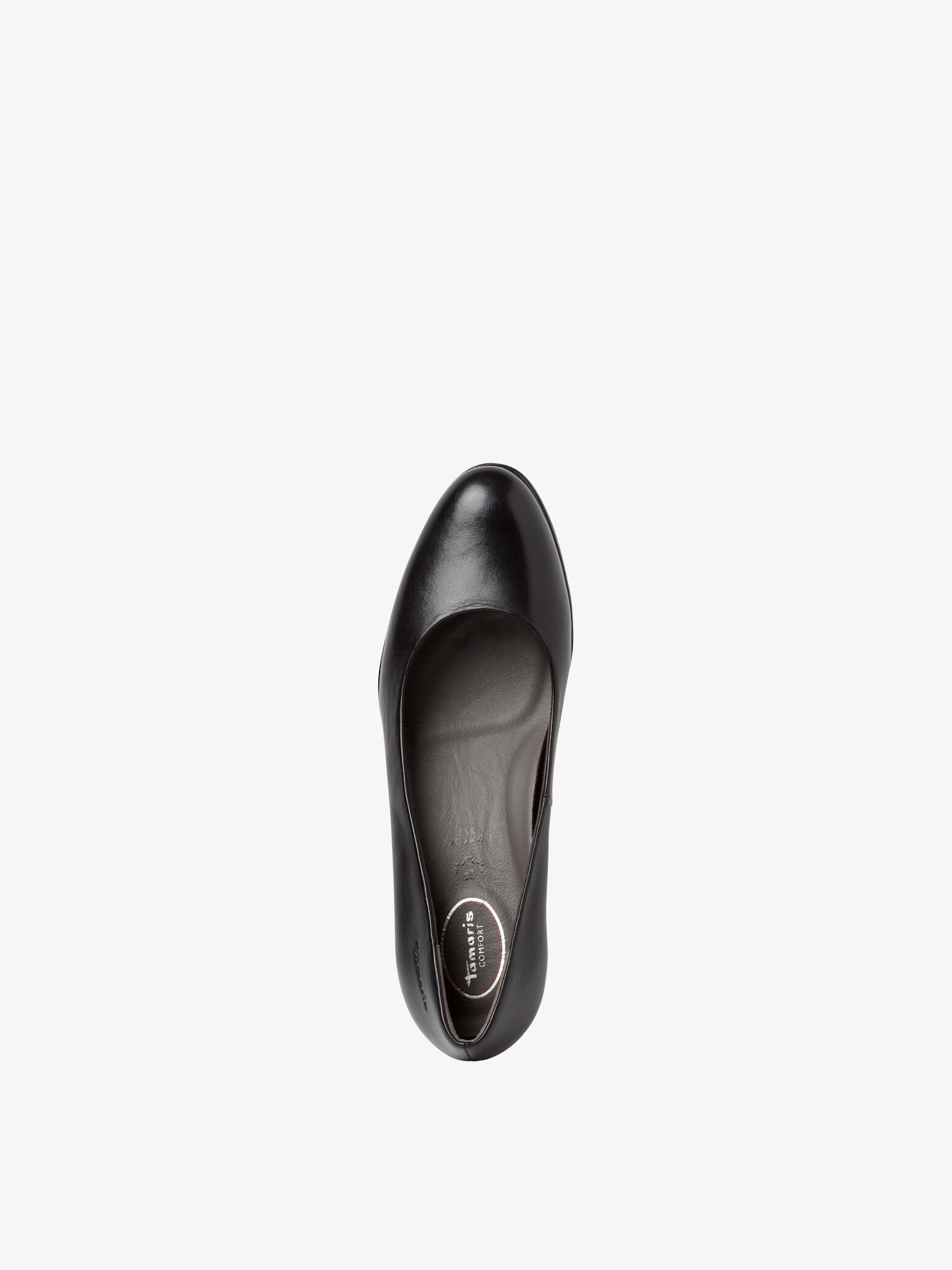 Escarpin en cuir - noir