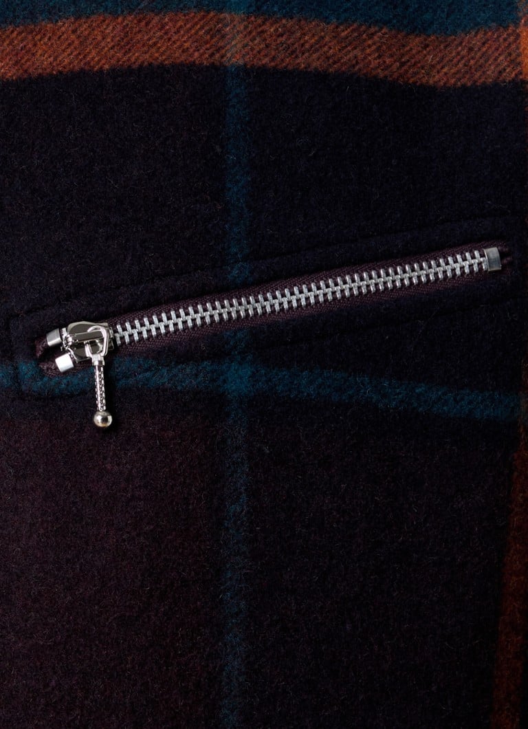 PS Paul Smith Harrington jacket in wool blend with checked design