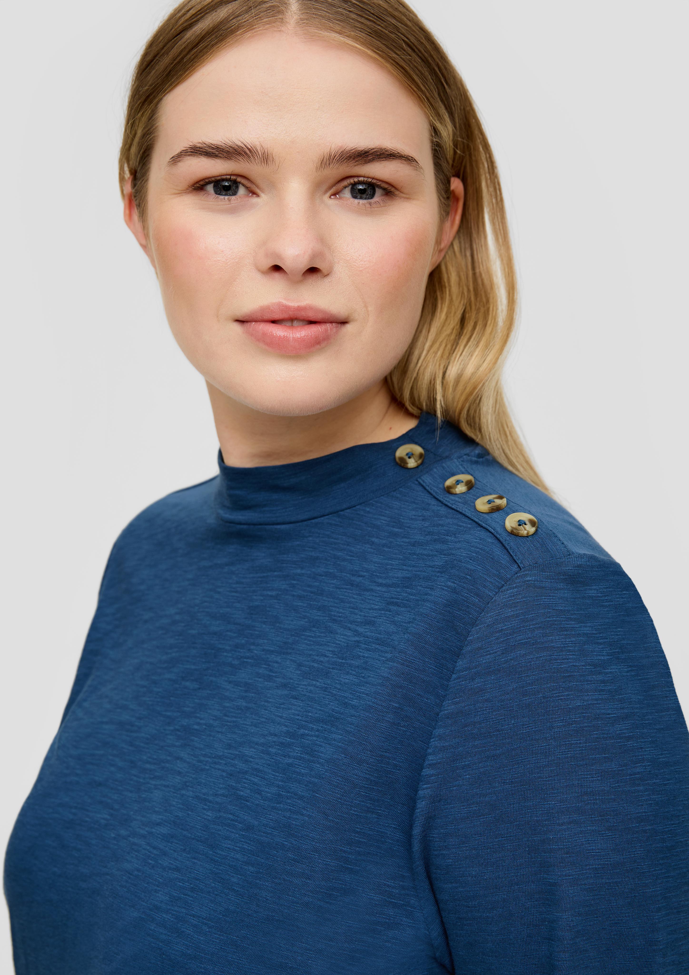 Longsleeve mit Zierknöpfen  2135913-5704