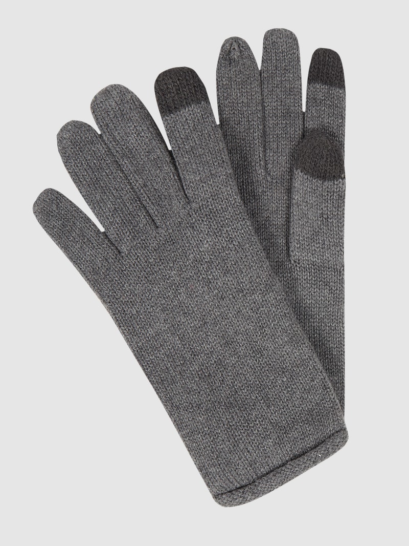 Handschuhe aus Baumwolle in hellgrau