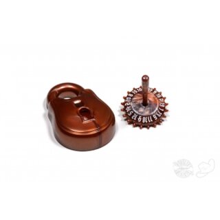 PolyHero Rogue d20 Lock and Pick Set Stout Bronze