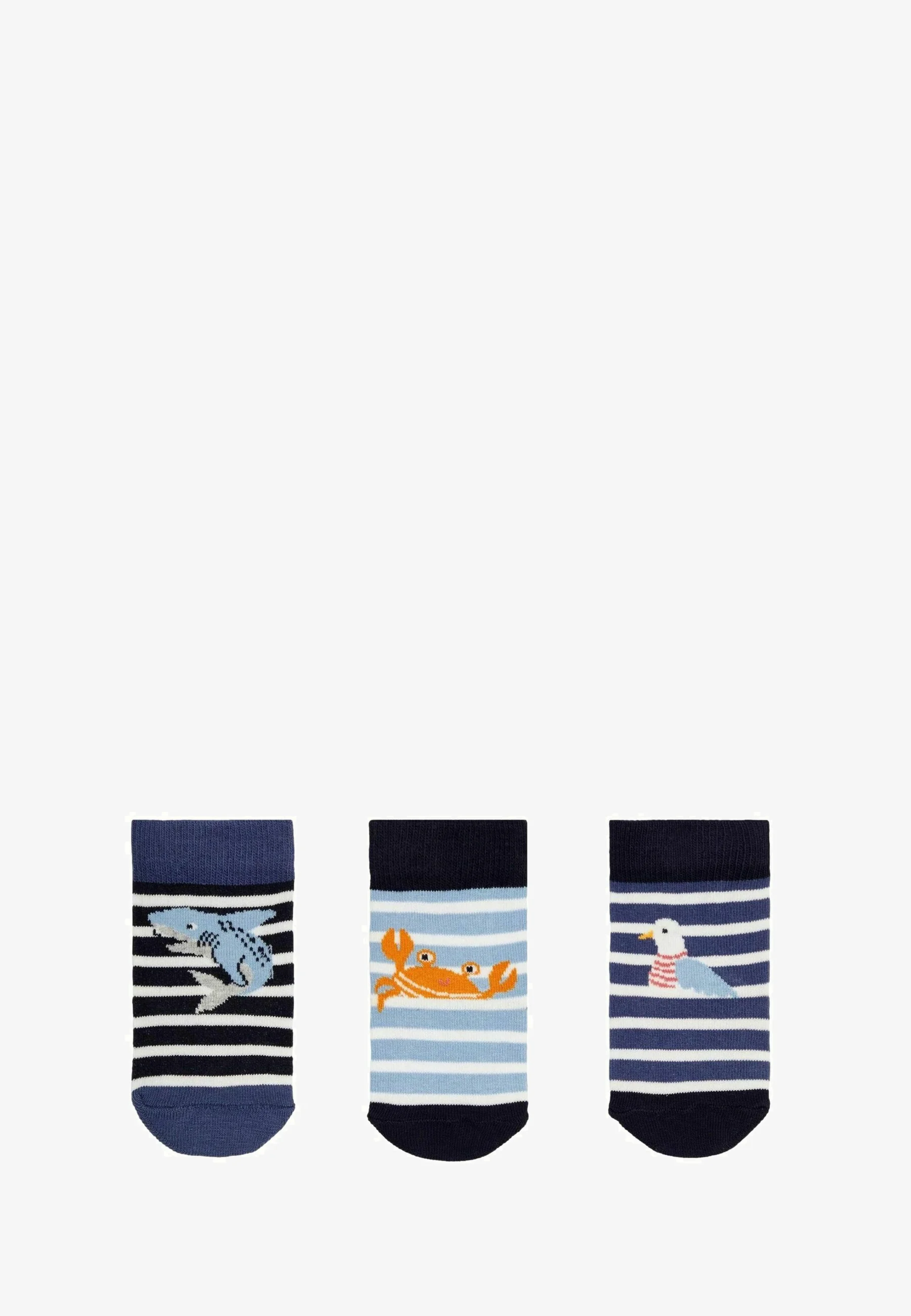 JoJo Maman Bébé 3-PACK NAUTICAL - REGULAR FIT - Calcetines