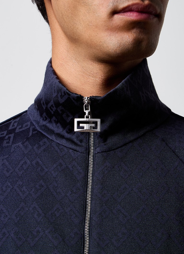 Givenchy treningsjakke med logotrykk og sidelommer