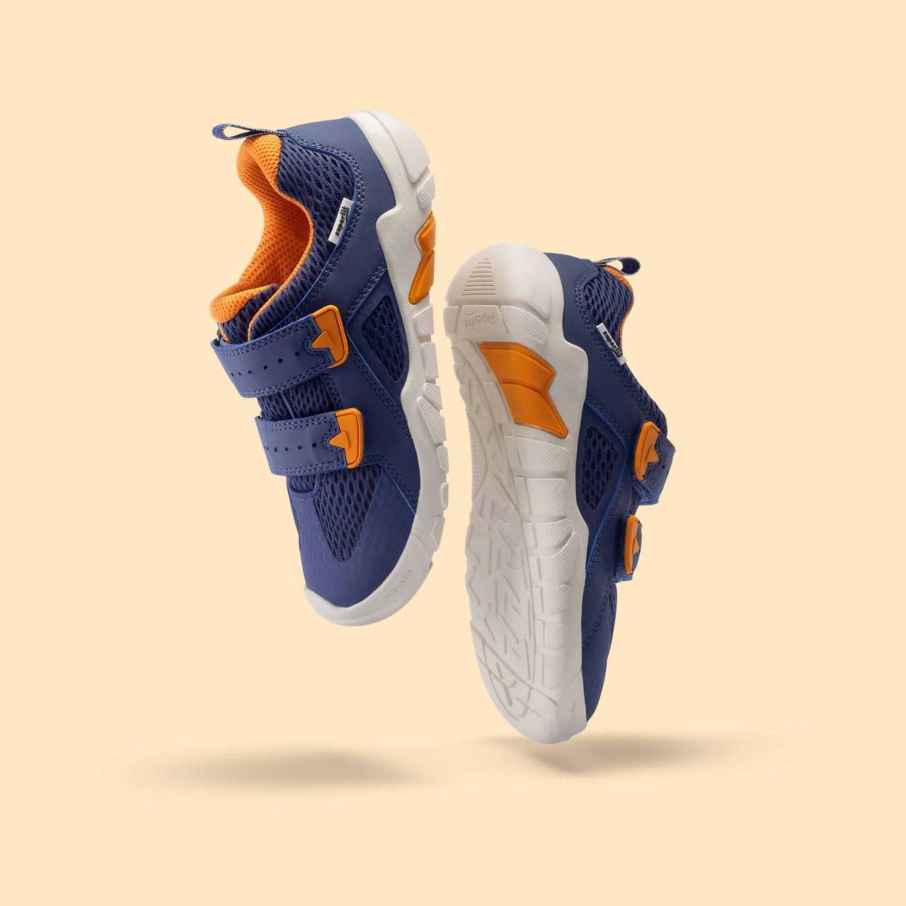 TRACE - Blau/OrangeSneaker low mit Klettverschluss