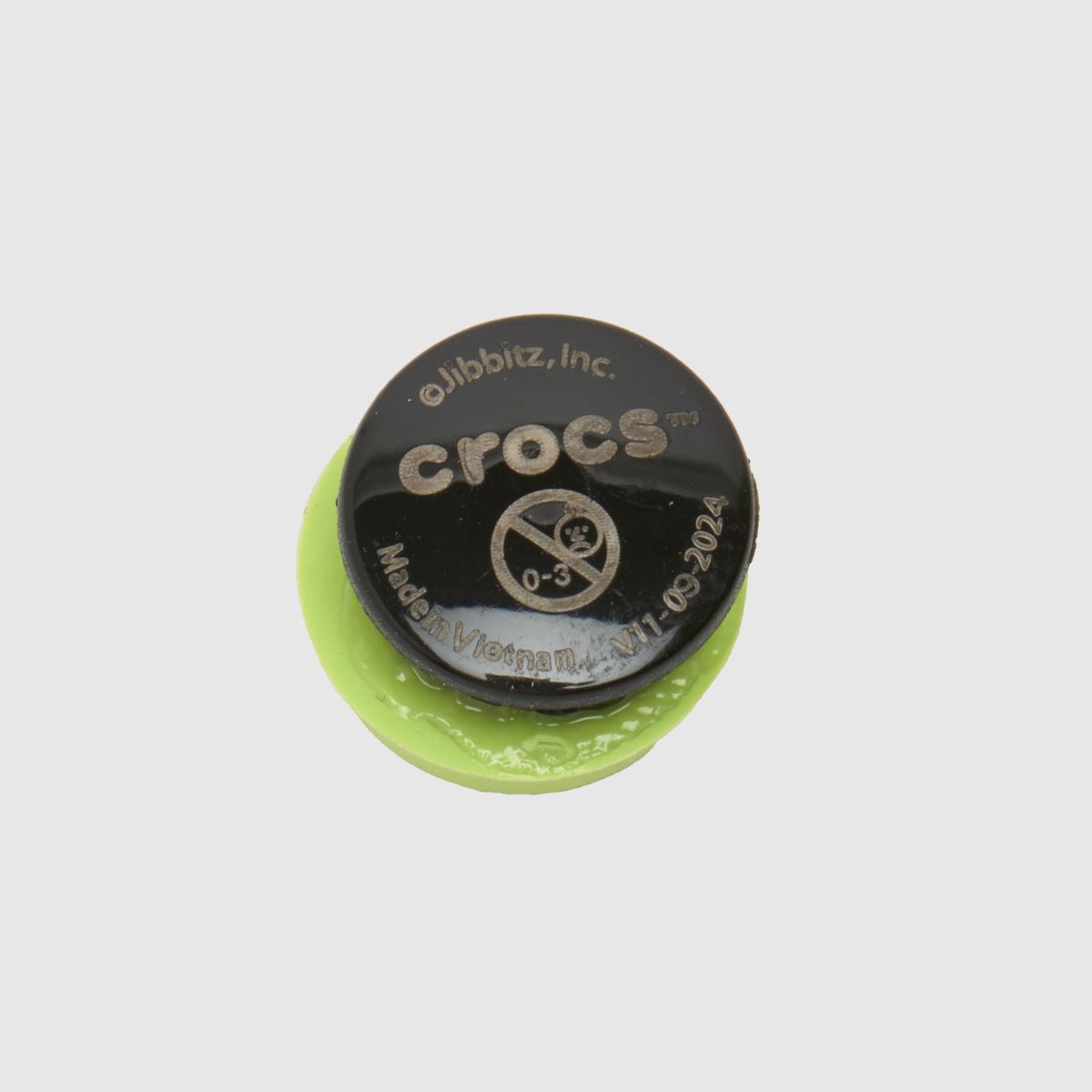 Crocs zöld jibbitz szerencsés mosoly