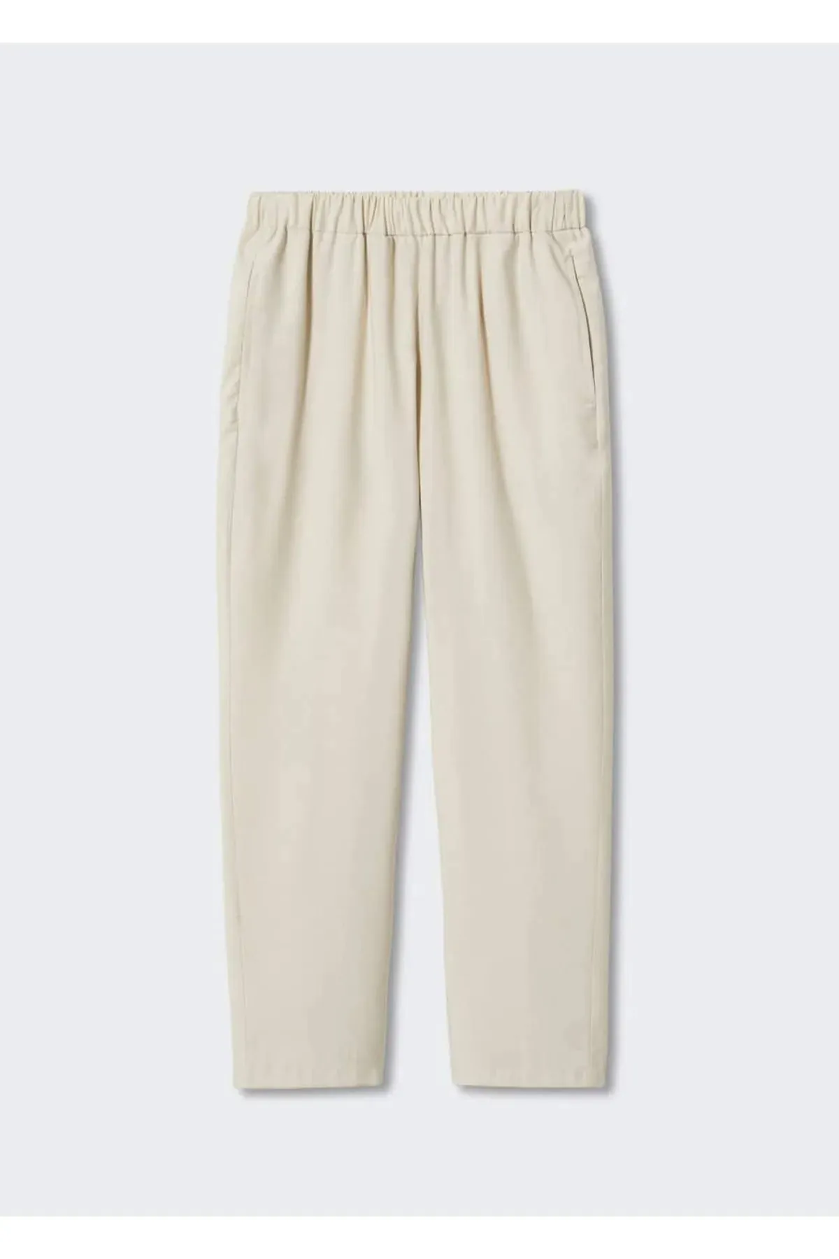 MANGO  Ecrufarbene Damenhose 37085819