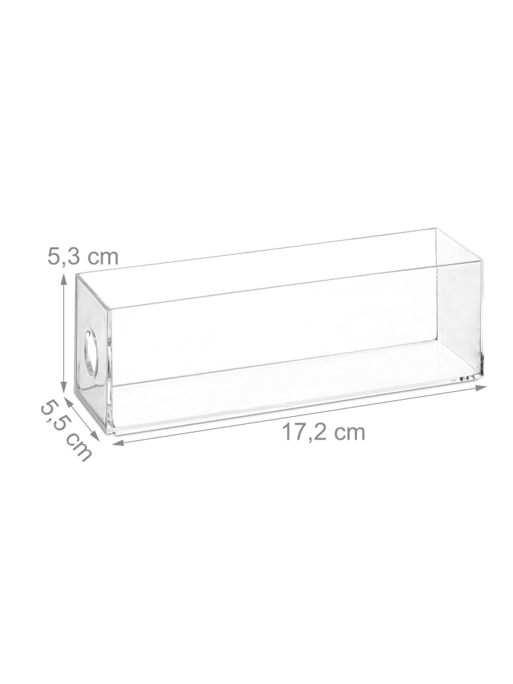 relaxdays Make-Up Organizer 4 Schubladenboxen in Transparent günstig kaufen onesize