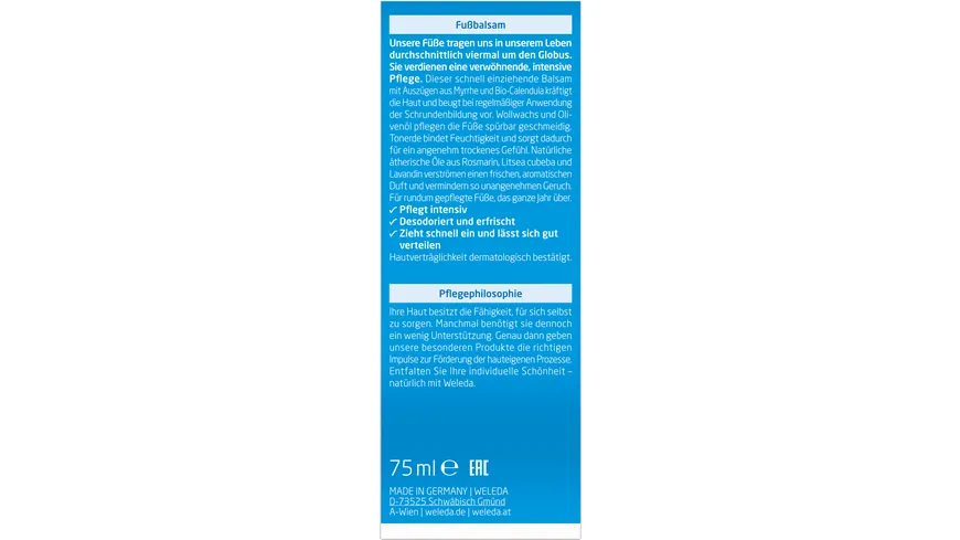 Weleda Fußbalsam 75 ml