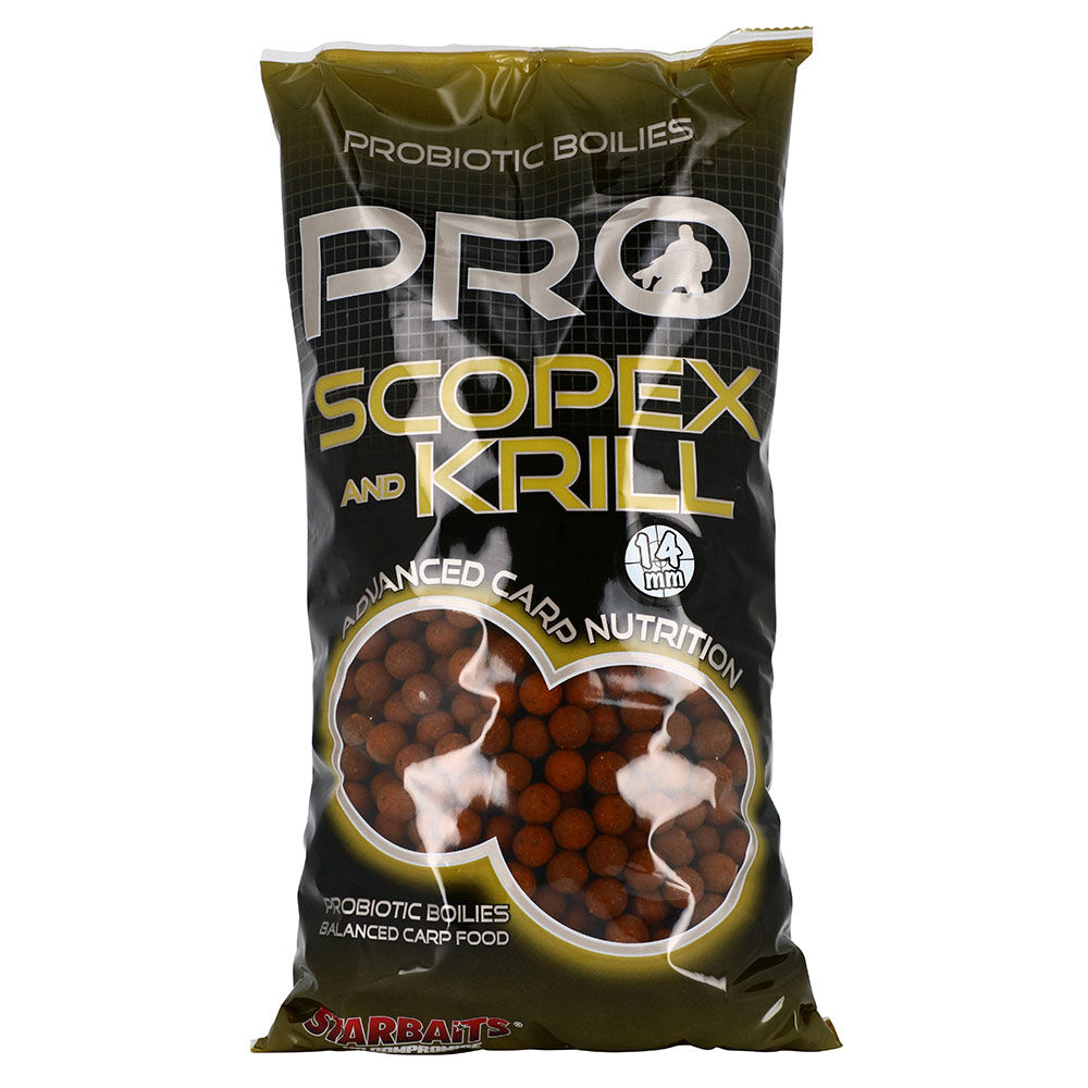 Bouillettes carpe probiotic scopex krill 20mm
