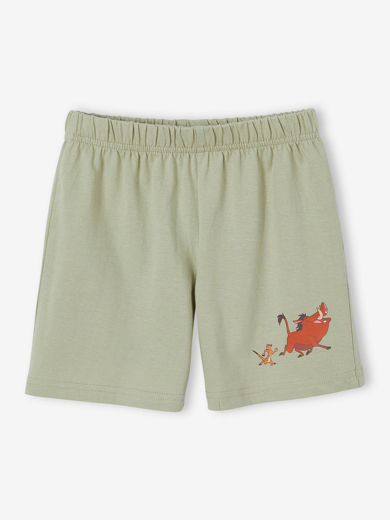 Pyjashort garçon DS® Le Roi Lion vert sauge
