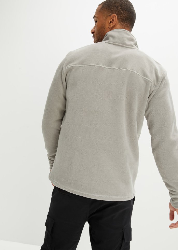 Fleeceshirt mit Reißverschlussöffnung